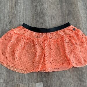 Sparkle Athletic Orange Sequin Skirt